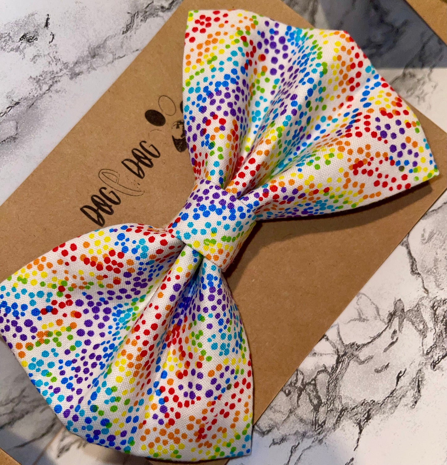 Rainbow polka dots