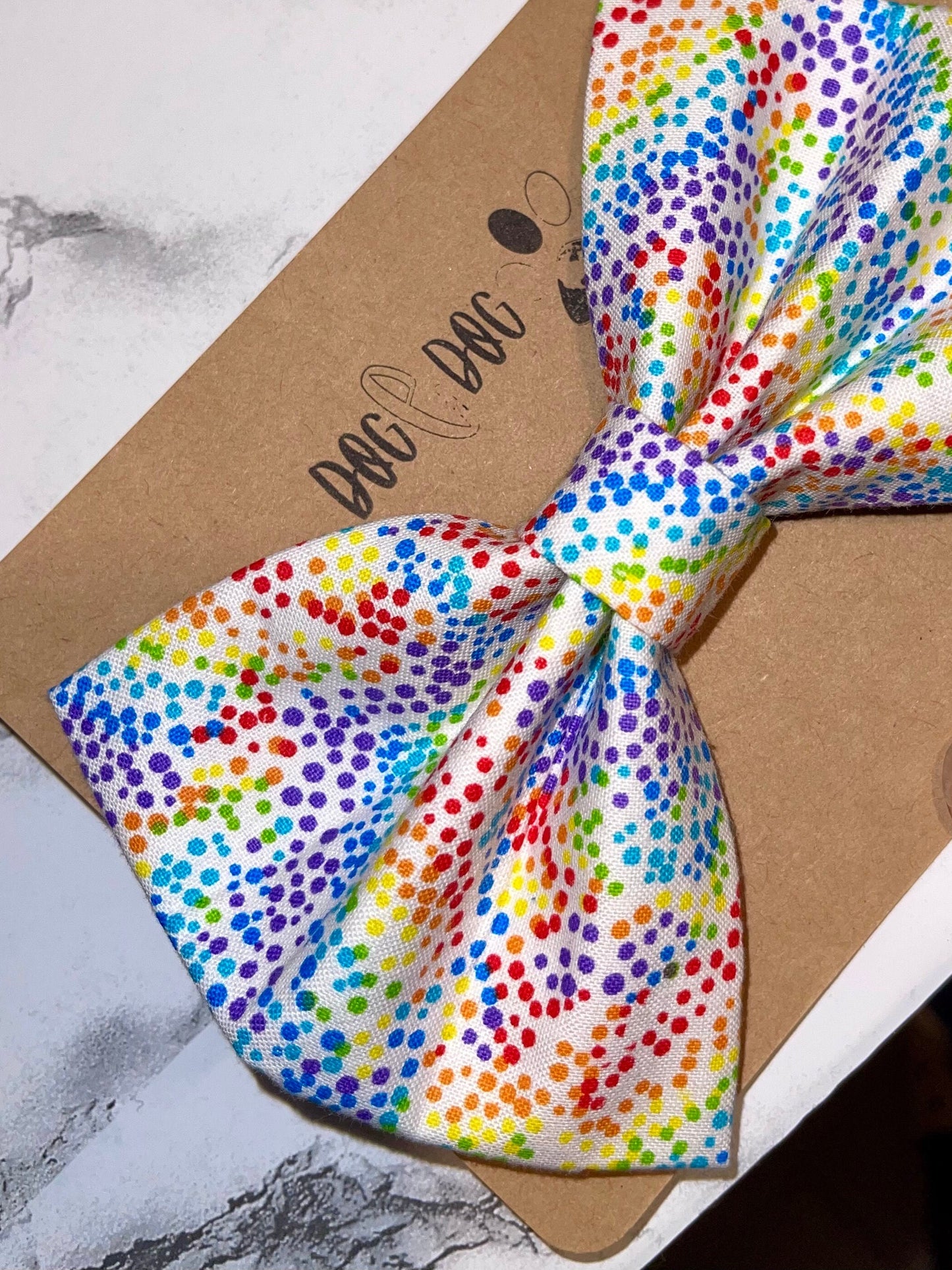 Rainbow polka dots