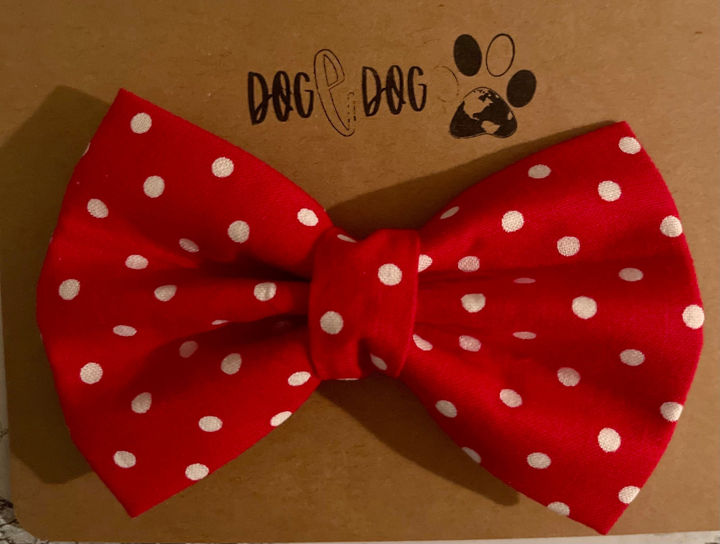 Red with white polka dots