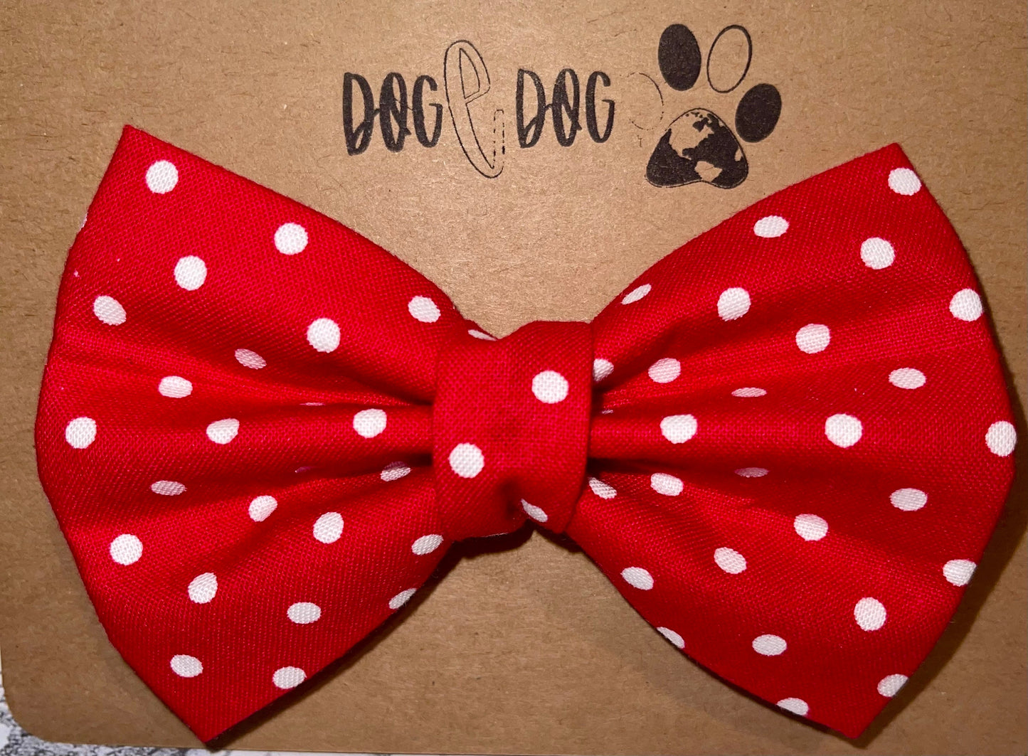 Red with white polka dots