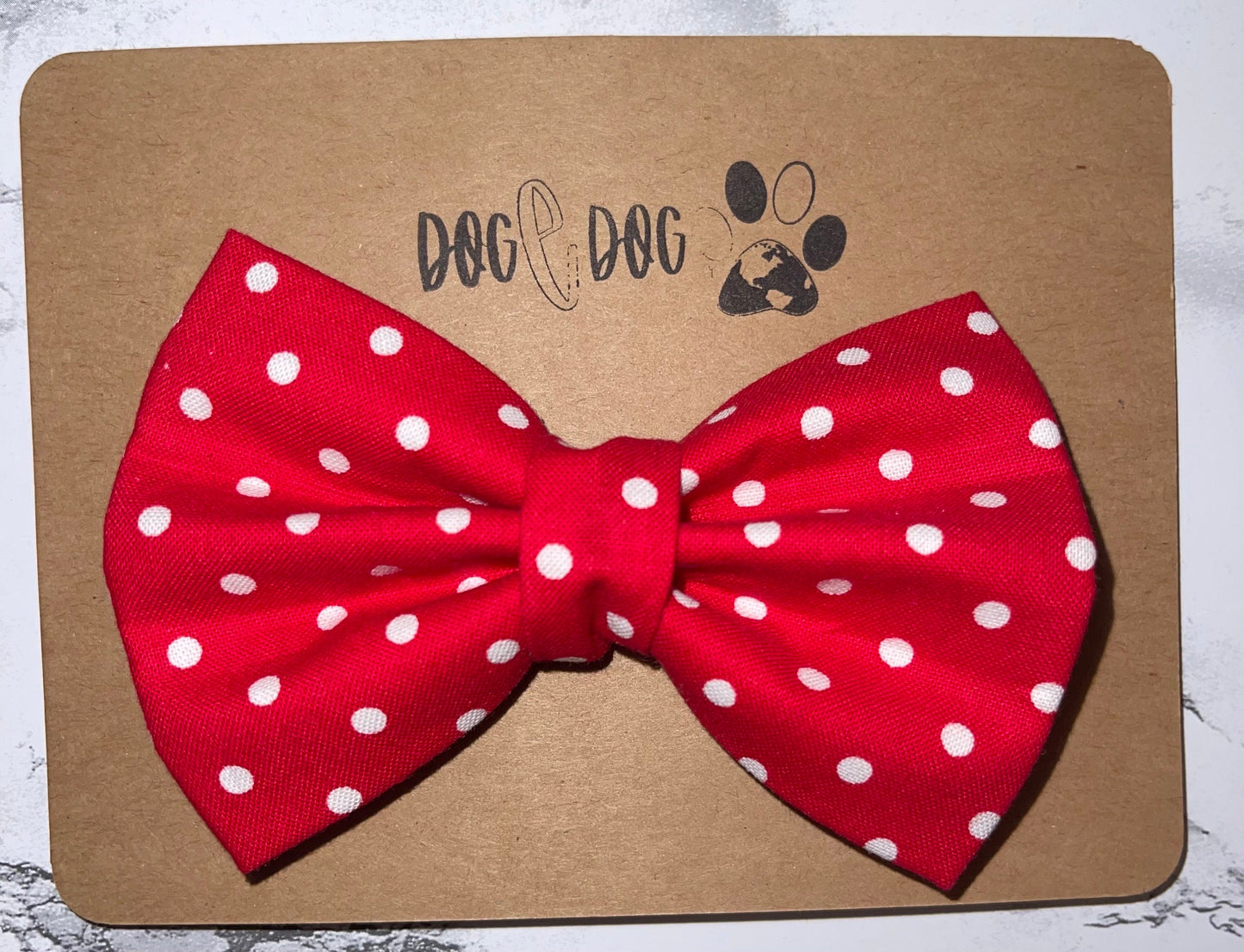 Red with white polka dots