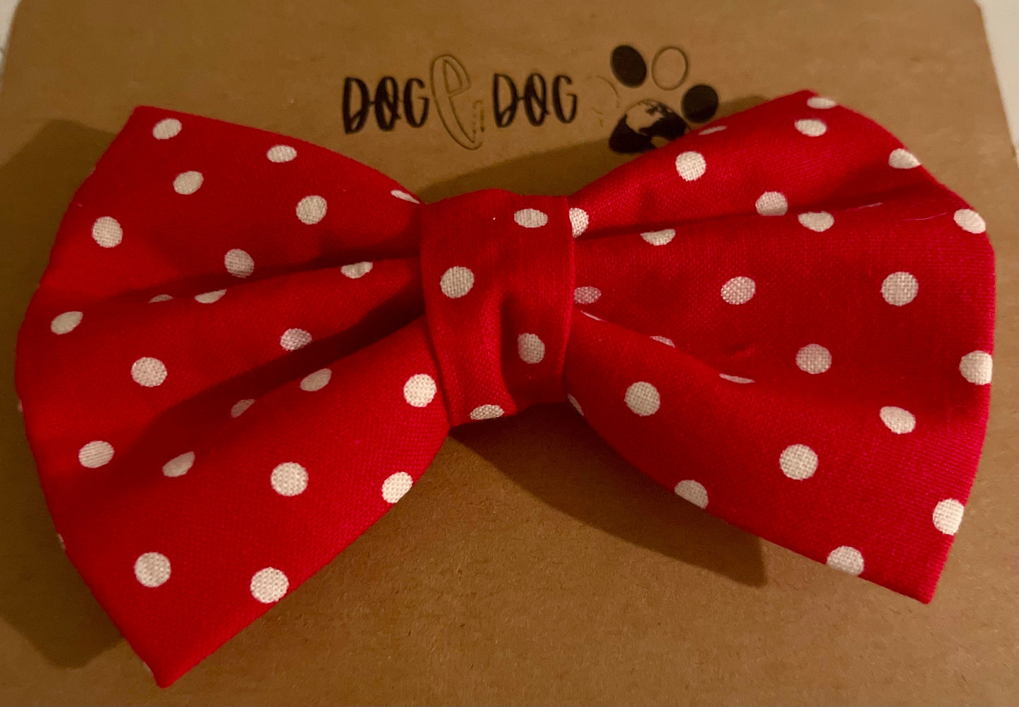 Red with white polka dots